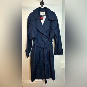 Lafayette 148, navy blue trench coat, size xxl